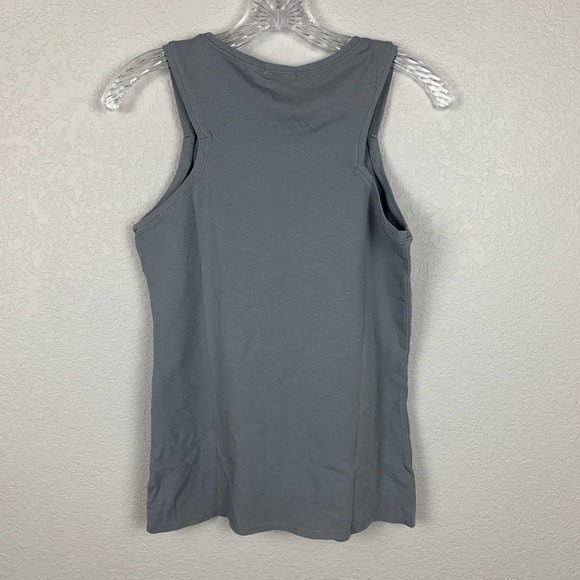 NWT LAmade gray, sleeveless high neck active tank top, REVOLVE - Picture 2 of 7